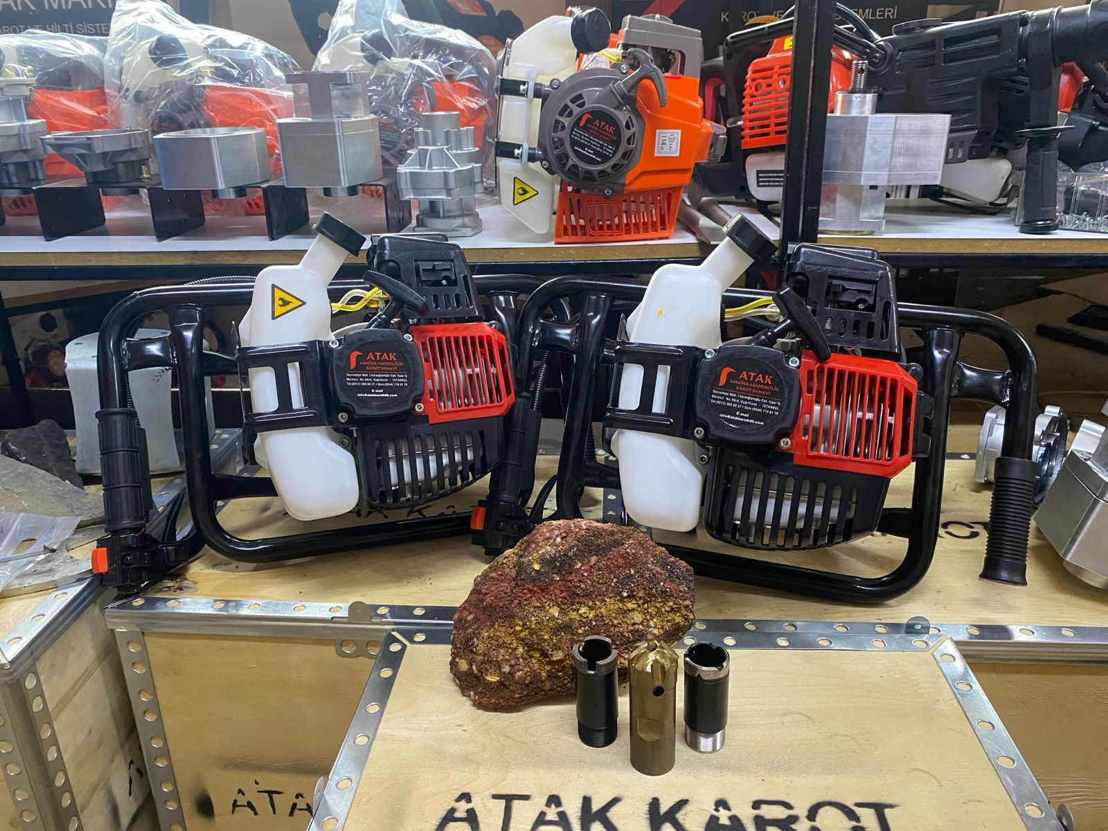 3.5 HP BENZİNLİ KAROT & EL SONDAJ MAKİNESİ 5MT FUL SET/ KAMPANYA